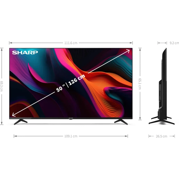 Телевизор Sharp 50" 4K Ultra HD LED 50GL4260E (4T-C50GL4260EB) UA [98061] - изображение 8
