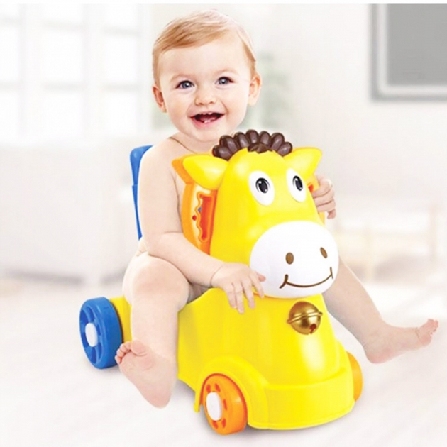 Jeździk Woopie Baby 3 w 1 Osiołek (5904326947351) - obraz 9