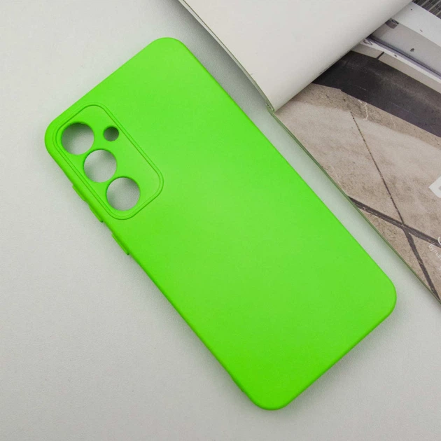 Чехол для Samsung Galaxy S23 FE GETMAN TPU Liquid Silk Full Camera Салатовый/Neon Green - изображение 2
