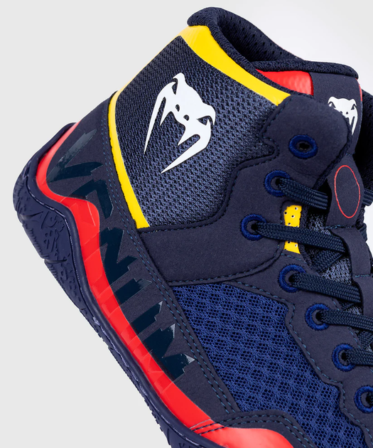 Борцівки Venum Elite Wrestling Shoes Blue Yellow (VENUM-05083-405-8-40.5) - зображення 7