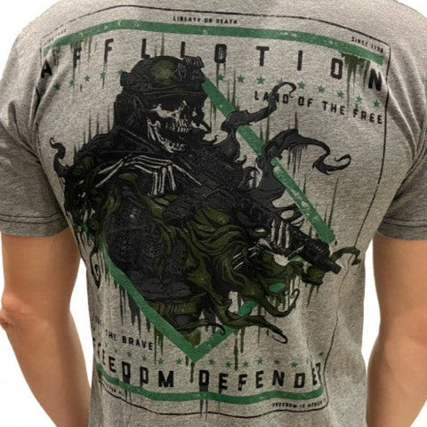 Футболка Affliction Brave Freedom A25073 Shortsleeve Tee (A25073-HGY-XL) - Фото 3 Футболка Affliction Brave Freedom A25073 Shortsleeve Tee (A25073-HGY-XL) - изображение 3