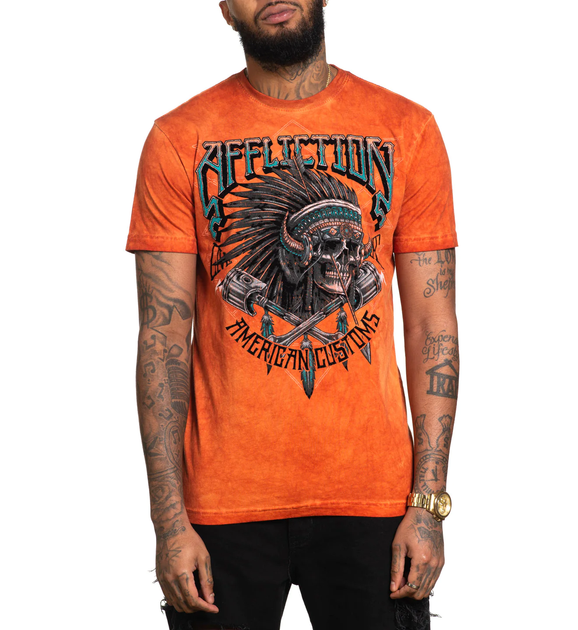 Футболка Affliction Native Grind Koi Oil Stain (A26021-KIOS-S) - Фото 1 Футболка Affliction Native Grind Koi Oil Stain (A26021-KIOS-S) - изображение 1