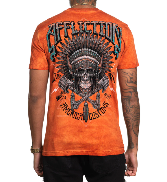 Футболка Affliction Native Grind Koi Oil Stain (A26021-KIOS-S) - Фото 2 Футболка Affliction Native Grind Koi Oil Stain (A26021-KIOS-S) - изображение 2