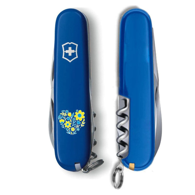 Ніж Victorinox Spartan Ukraine 91 мм Квіткове серце (m410921) - зображення 2