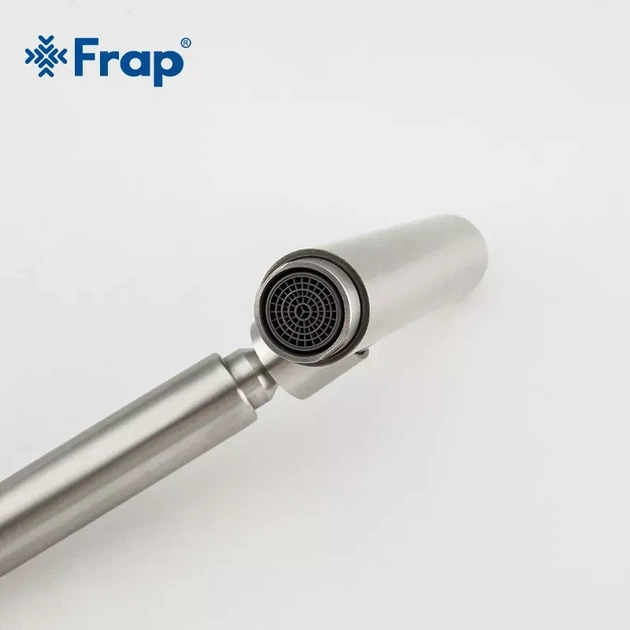 Змішувач для кухні Frap F44899 з поворотним виливом, сатин - зображення 4