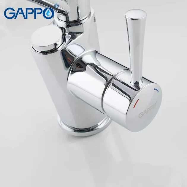 Змішувач для кухні на дві води GAPPO G4398-11 з гнучким виливом, чорний/хром - изображение 3