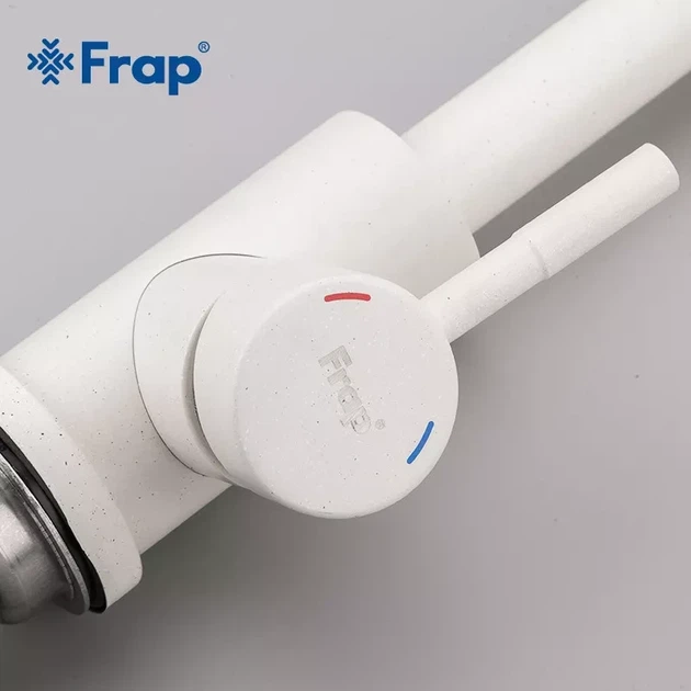 Смеситель для кухни Frap F40899-1 белый песок - изображение 3