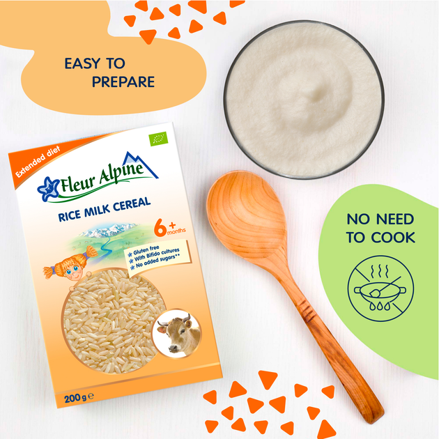 Дитяча молочна каша Fleur Alpine Organic Rice Рисова 200 г (4779050670193) - зображення 4