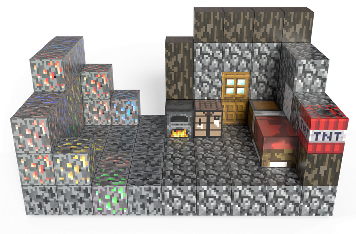 Магнітний конструктор для дітей Будинок каменяря конструктор у стилі Minecraft 94 деталей з дерева - зображення 4