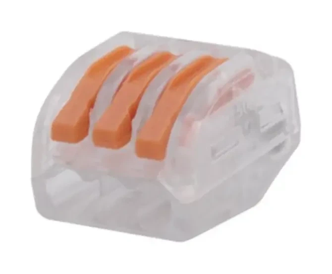 Клемники PCT-213-T якісний аналог WAGO 222-413 - 3 контакти, для з'єднання проводів. Клемник - Фото 1 Клемники PCT-213-T якісний аналог WAGO 222-413 - 3 контакти, для з'єднання проводів. Клемник - зображення 1