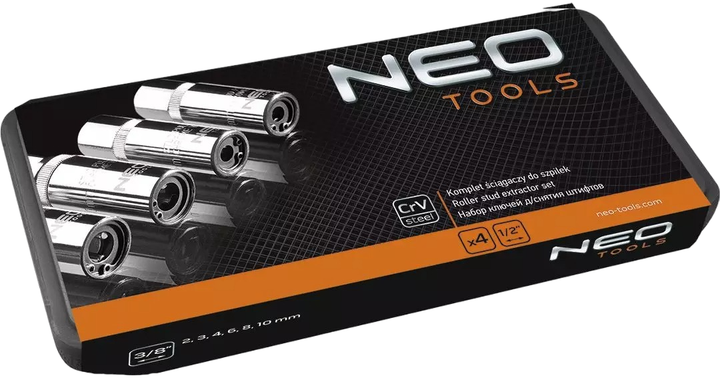 Набір знімачів для шпильок NEO Tools 4 шт. 09-608 (5907558416534) - зображення 4