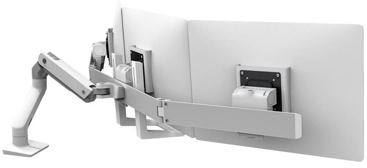 Кріплення для трьох моніторів Ergotron HX Triple Monitor Bow Kit White (98-009-216) - зображення 5