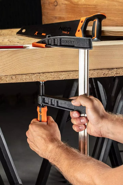 Струбцина столярна NEO Tools 120 x 300 мм 45-453 (5902062062826) - зображення 4