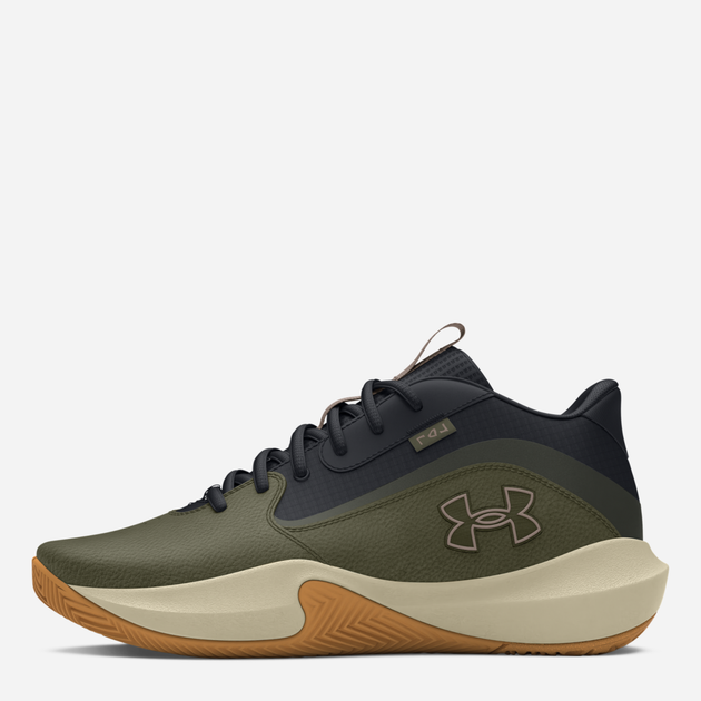Мужские кроссовки для баскетбола Under Armour Lockdown 7 3028512-300 45.5 (11.5US) 29.5 см Оливковые (196886593290) - изображение 4
