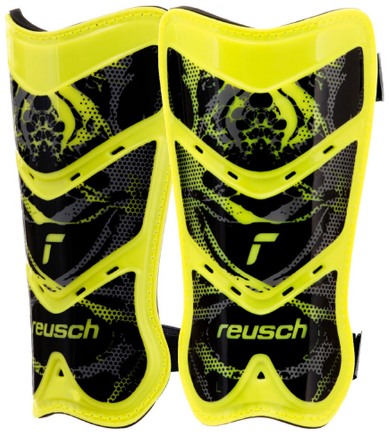 Футбольні щитки Reusch Shinguard Attrakt Lite 5377045 2700 M Жовто-чорні (4060485409213) - зображення 1