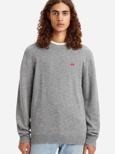 Sweter męski wełniany Levi's Original Hm A4320-0000 S Szary (5401105322427) - obraz 1