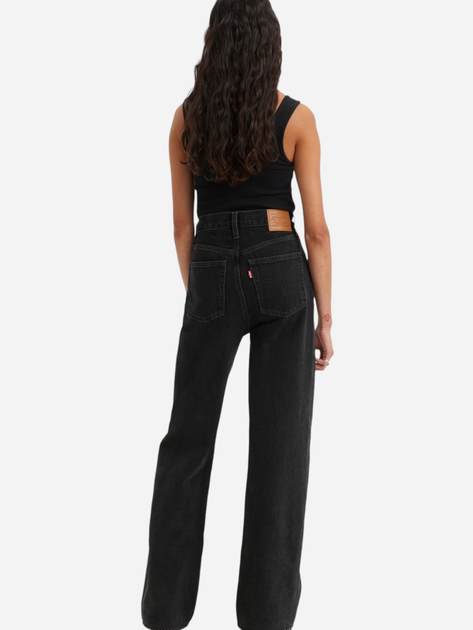 Jeansy damskie szerokie Levi's Ribcage Wide Leg A6081-0001 28-32 Czarne (5401128250783) - obraz 2