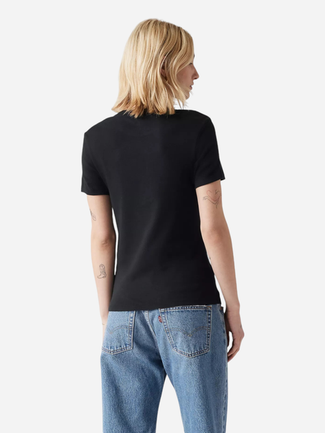 Koszulka damska bawełniana Levi's Essential Hm Ss 000KK-0001 S Czarna (5401157287132) - obraz 2