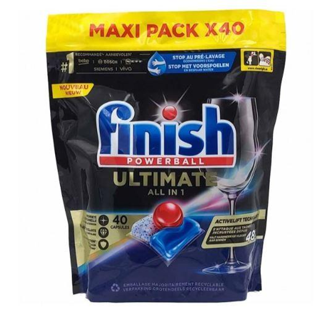 Таблетки для посудомийної машини FINISH All in One Ultimate 40 шт - зображення 1