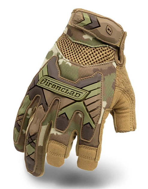 Тактові рукавички Ironclad Tactical Trigger Impact Glove Camo XL - зображення 1