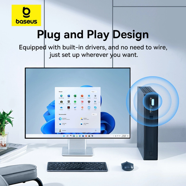 Wi-Fi адаптер Baseus FastJoy Series High Speed 300Mbps Single Band 2.4Ghz USB Wifi Adapter (BS-OH169) - изображение 14
