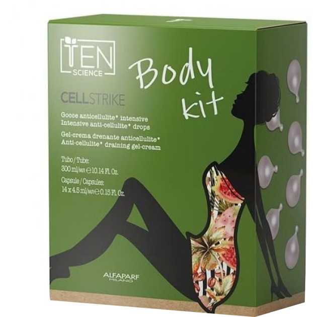 копро дети Набор для стройного силуэта Ten Science Cell Strike Kit Copro Cellulite  Антицеллюлитный дренирующий гель-крем 300 мл + Капсулы 14 шт х 4.5 мл  (8022297155579) – в интернет-магазине ROZETKA | Купить в Украине: