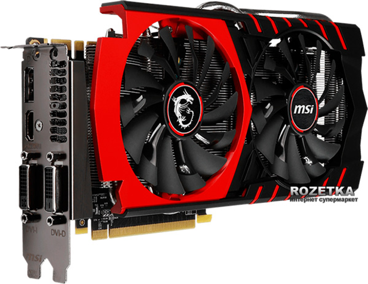 Видеокарта MSI PCI-Ex GeForce GTX 970 Gaming 4G 4096MB GDDR5