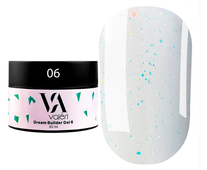 Моделюючий гель Valeri Dream Builder Gel №6 30 мл - Фото 1 Моделюючий гель Valeri Dream Builder Gel №6 30 мл - зображення 1