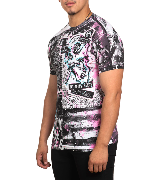 Футболка Affliction Gutterpop A25826 White Multi (A25826-WTMU-M) - Фото 4 Футболка Affliction Gutterpop A25826 White Multi (A25826-WTMU-M) - изображение 4