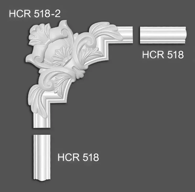 Угловой элемент полимерный Grand decor HCR 518-2 265*265 мм - изображение 5