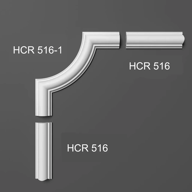 Угловой элемент полимерный Grand decor HCR 516-1 151*151 мм - изображение 5