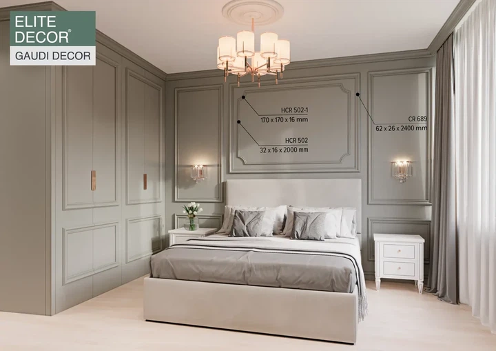 Кутовий полімерний елемент Grand decor HCR 502-1 170*170 мм - зображення 5