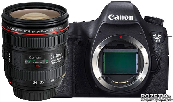 Фотоаппарат Canon EOS 6D 24-70mm f/4 IS USM Wi-Fi GPS (8035B040