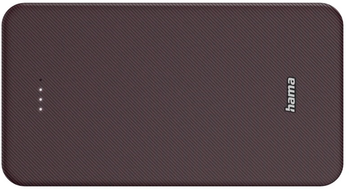 Powerbank Hama Color 20 20000 mAh Burgundy (4047443514776) - obraz 2