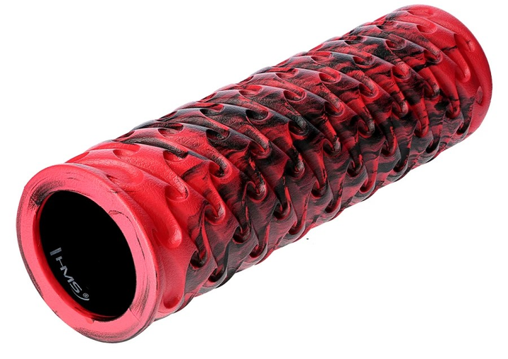Wałek fitnes roller HMS FS135 45 cm Czarno-Czerwony (5907695540772) - obraz 3