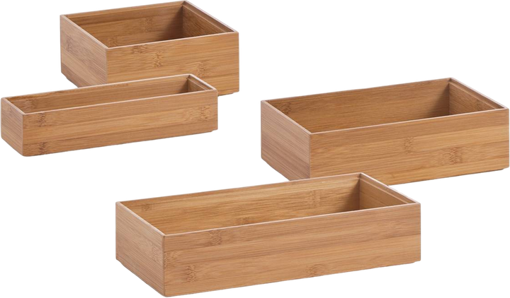 Pojemnik do przechowywania Zeller bambusowy 15 x 15 x 7 cm (4003368133300) - obraz 4