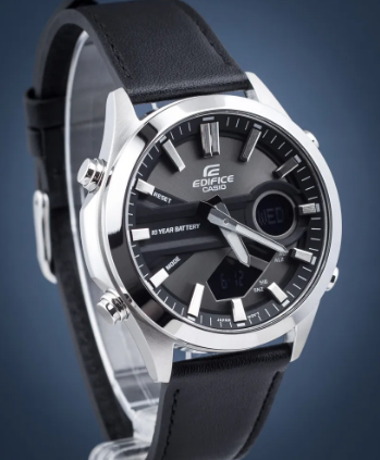 Мужские наручные часы CASIO EFV-C120L-8AEF Серебро-Черный/Экран Черный - изображение 4
