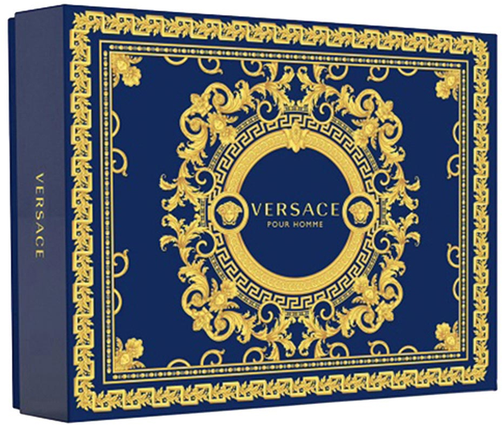 Zestaw prezentowy męski Versace Pour Homme Woda toaletowa 50 ml + Balsam po goleniu 50 ml + Szampon 50 ml (8011003885091) - obraz 3