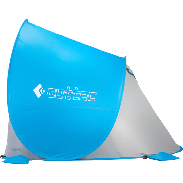 Саморозкладний намет-тент Outtec з блискавкою голубий - зображення 6