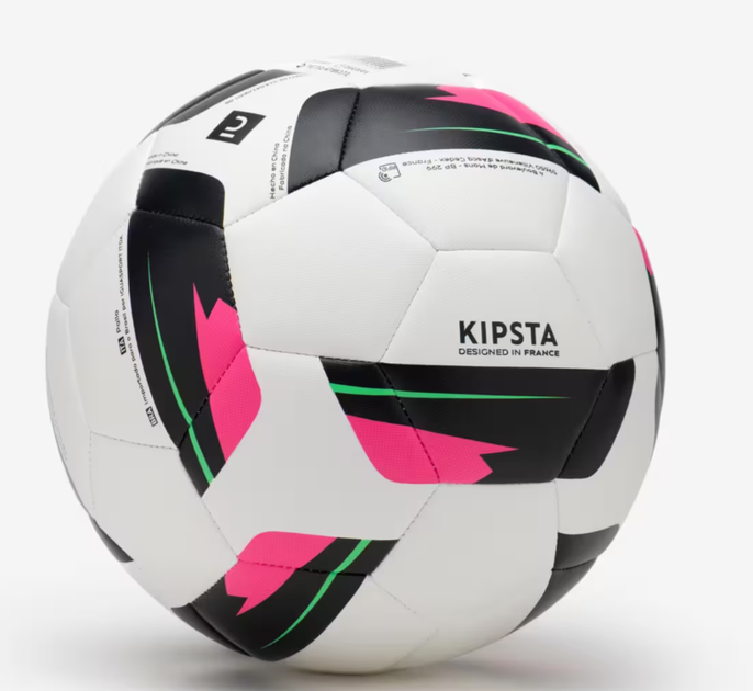 Футбольный Мяч №5 (68 до 70 см) KIPSTA Training Ball (от 12 лет) Гибридный Мяч Белый - изображение 4