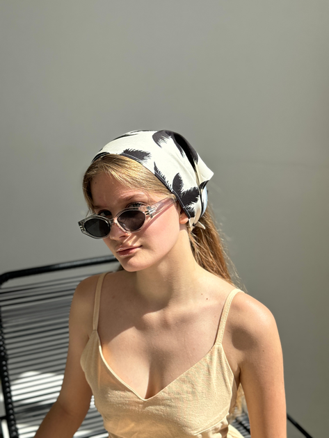Жіноча літня косинка Пальма D.Hats біла - Фото 6 Жіноча літня косинка Пальма D.Hats біла - зображення 6