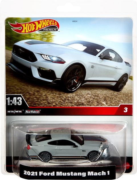 Машинка Hot Wheels Premium 22 Ford Mach 1 Mustang Pojazd 1:43 (0194735124756) - зображення 1