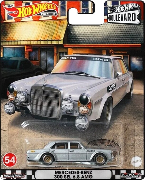 Машинка Hot Wheels Premium 71 Mercedes 300 SEL AMG 1:43 (0194735220069) - зображення 1