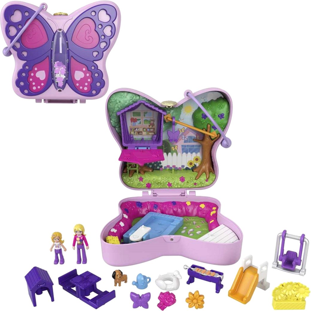 Набір Polly Pocket компактний Сад метеликів (0887961918540) - зображення 1