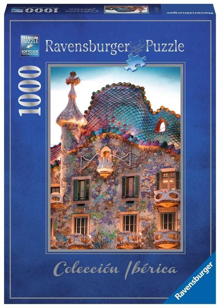 Пазл Ravensburger Будинок Бальо Барселона 70 x 50 см 1000 деталей (4005555003083) - зображення 1