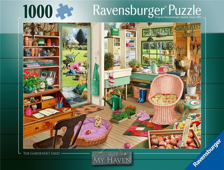 Puzzle Ravensburger Szopa ogrodowa 70 x 50 cm 1000 elementów (4005555001263) - obraz 1