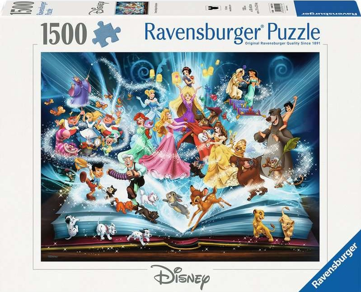 Puzzle Ravensburger Księga opowieści Disneya 80 x 60 cm 1500 elementów (4005555007104) - obraz 1