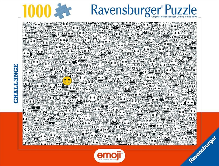 Пазл Ravensburger Challenge Емодзі 70 x 50 см 1000 деталей (4005555006060) - зображення 1