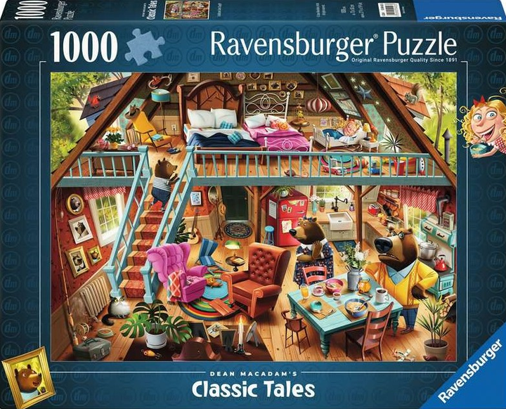 Puzzle Ravensburger Porwanie Złotowłosej 70 x 50 cm 1000 elementów (4005555004233) - obraz 1