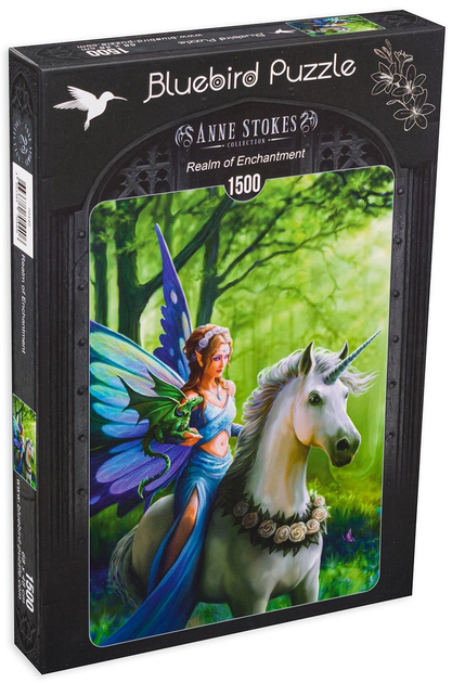 Puzzle Bluebird 1500 Anne Stokes Zaczarowane Królestwo 68 x 48 cm 1500 elementów (3663384704406) - obraz 1